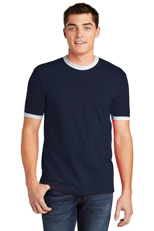 American Apparel  &#174;  Fine Jersey Ringer T-Shirt. 2410W