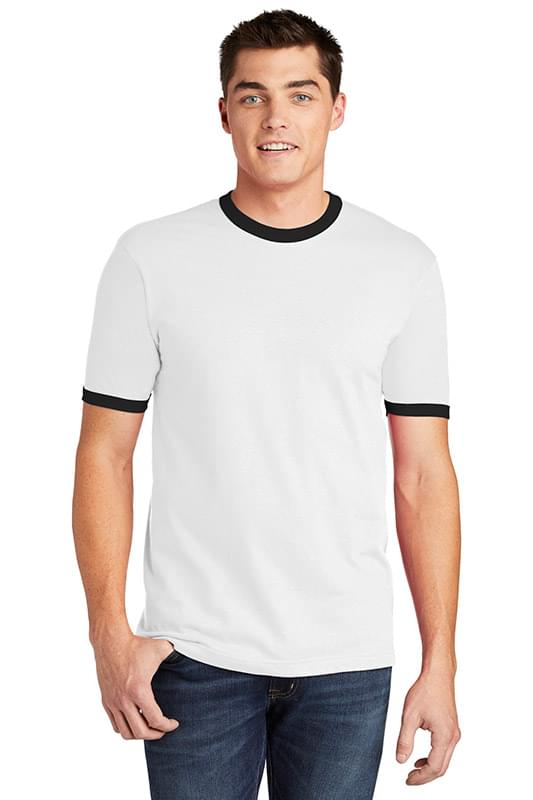 American Apparel  &#174;  Fine Jersey Ringer T-Shirt. 2410W