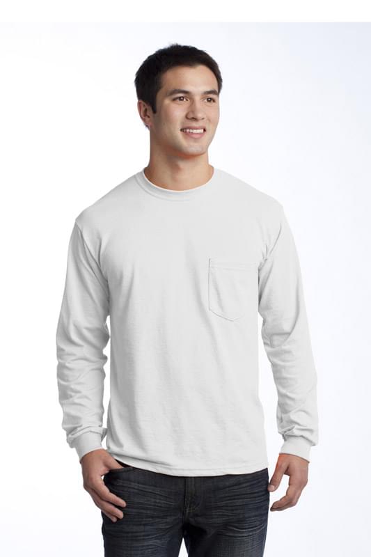 Gildan &#174;  - Ultra Cotton &#174;  100% Cotton Long Sleeve T-Shirt with Pocket.  2410