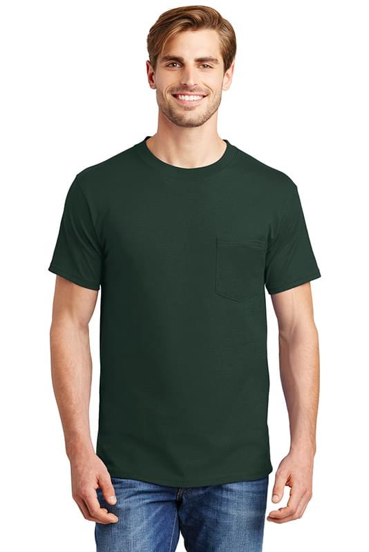 Custom Hanes&#174; Beefy-T&#174; 100% Cotton T-Shirt with Pocket