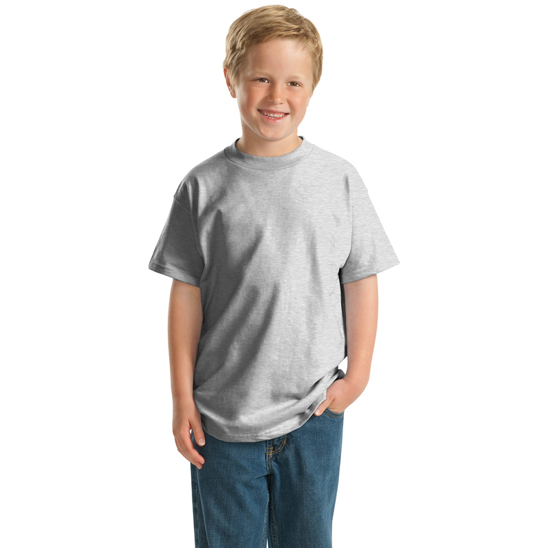 Hanes &#174;   -  Youth Beefy-T &#174;  100% Cotton T-Shirt.  5380