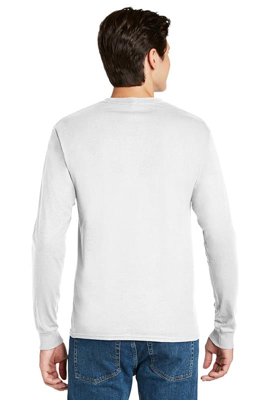 Hanes &#174;  - Authentic 100% Cotton Long Sleeve T-Shirt.  5586