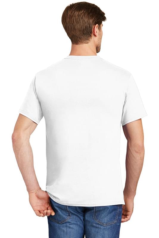 Hanes &#174;  - Authentic 100%  Cotton T-Shirt with Pocket.  5590