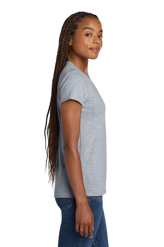 Gildan ® Women's Heavy Cotton ™ 100% Cotton V-Neck T-Shirt. 5V00L Gildan ® Women's Heavy Cotton ™ 100% Cotton V-Neck T-Shirt. 5V00L