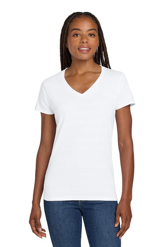 Gildan ® Women's Heavy Cotton 100% Cotton V-Neck T-Shirt. 5V00L Gildan ® Women's Heavy Cotton ™ 100% Cotton V-Neck T-Shirt. 5V00L