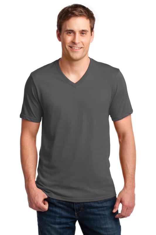 Anvil ® 100% Combed Ring Spun Cotton V-Neck T-Shirt. 982