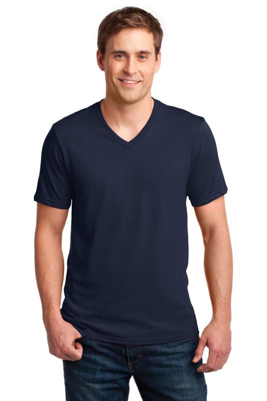 Anvil ® 100% Combed Ring Spun Cotton V-Neck T-Shirt. 982