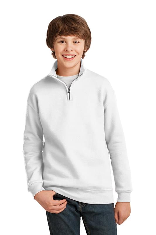 JERZEES &#174;  Youth NuBlend &#174; ; 1/4-Zip Cadet Collar Sweatshirt. 995Y