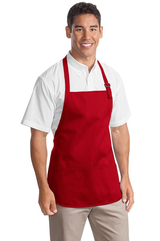 Port Authority &#174;  Medium-Length Apron with Pouch Pockets.  A510
