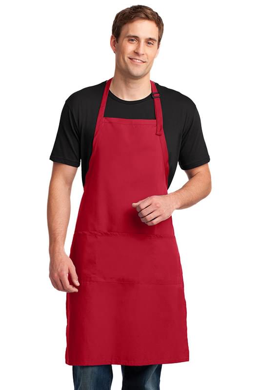Port Authority &#174;  Easy Care Extra Long Bib Apron with Stain Release. A700