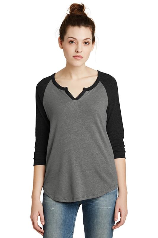 Alternative Women's Outfield 3/4-Sleeve Vintage 50/50 Tee. AA5060