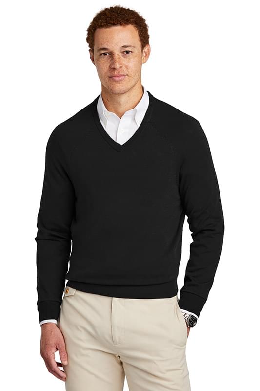 Brooks Brothers &#174;  Cotton Stretch V-Neck Sweater BB18400