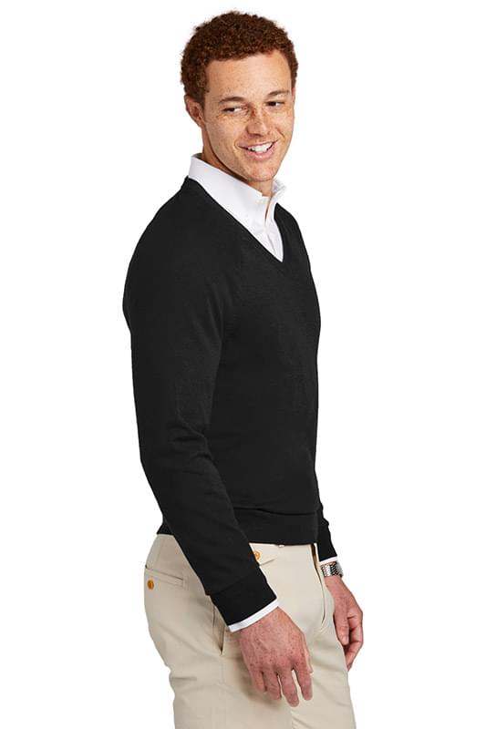 Brooks Brothers &#174;  Cotton Stretch V-Neck Sweater BB18400