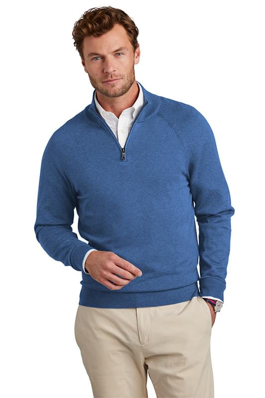 Brooks Brothers &#174;  Cotton Stretch 1/4-Zip Sweater BB18402