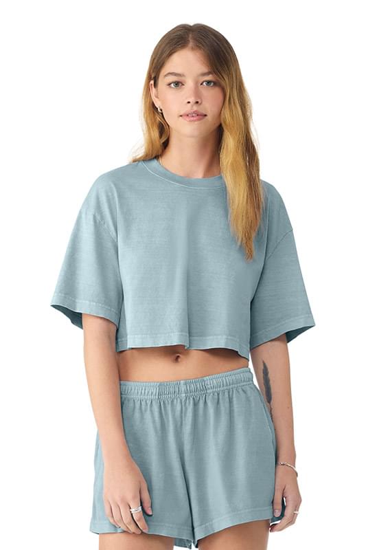 BELLA+CANVAS ®  Women's Heavyweight Garment-Dyed Cropped Tee BC6882GD