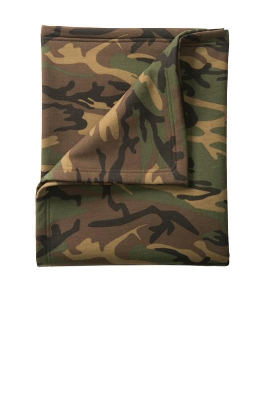 Port & Company &#174;  Core Fleece Camo Sweatshirt Blanket. BP78C