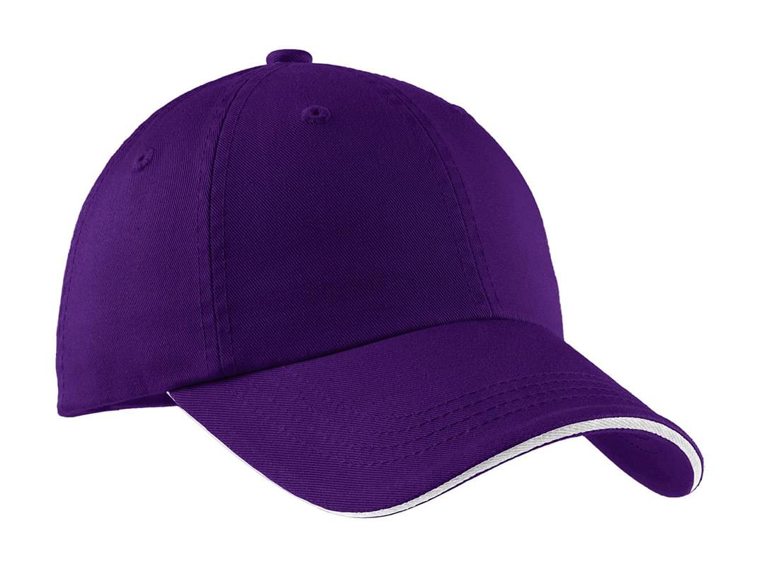 Port Authority ® Sandwich Bill Cap with Striped Closure. C830