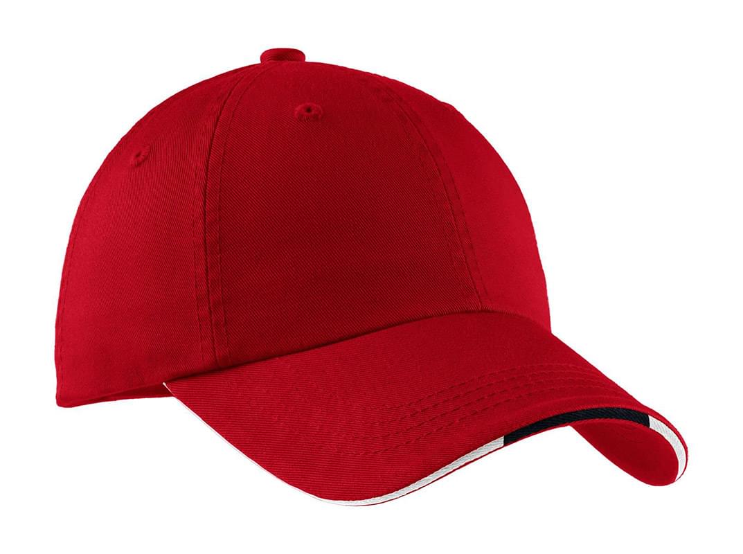 Port Authority ® Sandwich Bill Cap with Striped Closure. C830