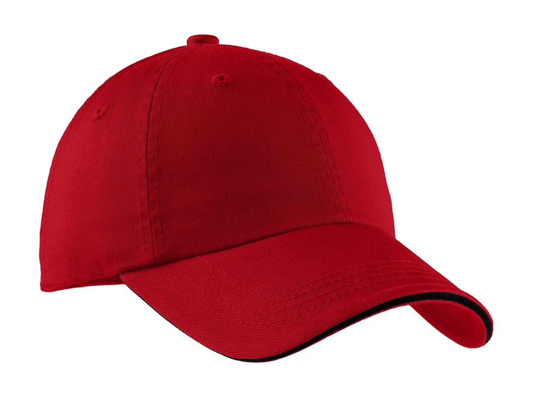 Port Authority ® Sandwich Bill Cap with Striped Closure. C830