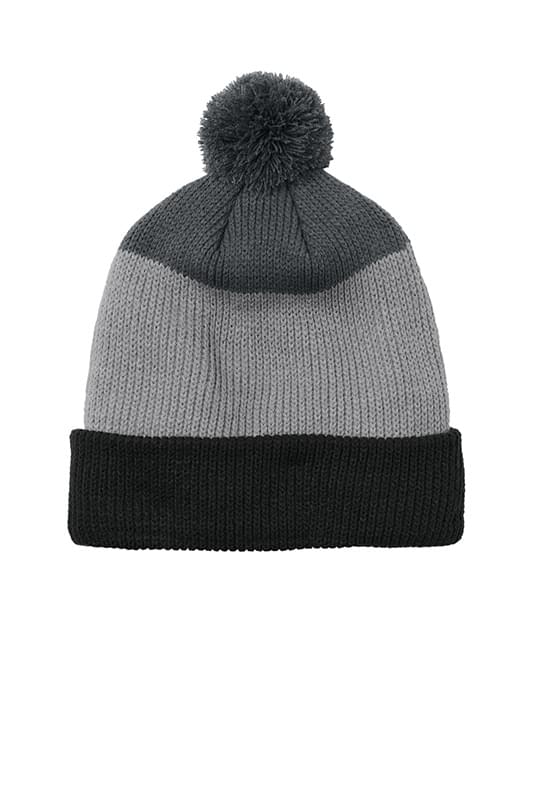 Port Authority &#174;  Cozy Striped Pom Beanie C979