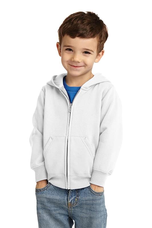 Port & Company &#174;  Toddler Core Fleece Full-Zip Hooded Sweatshirt. CAR78TZH