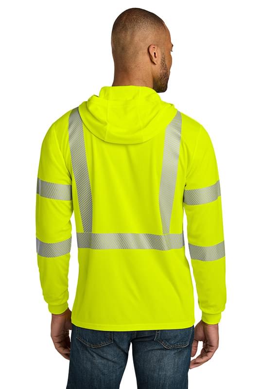 CornerStone &#174;  ANSI 107 Class 3 Long Sleeve Segmented Tape Hooded Tee CS208