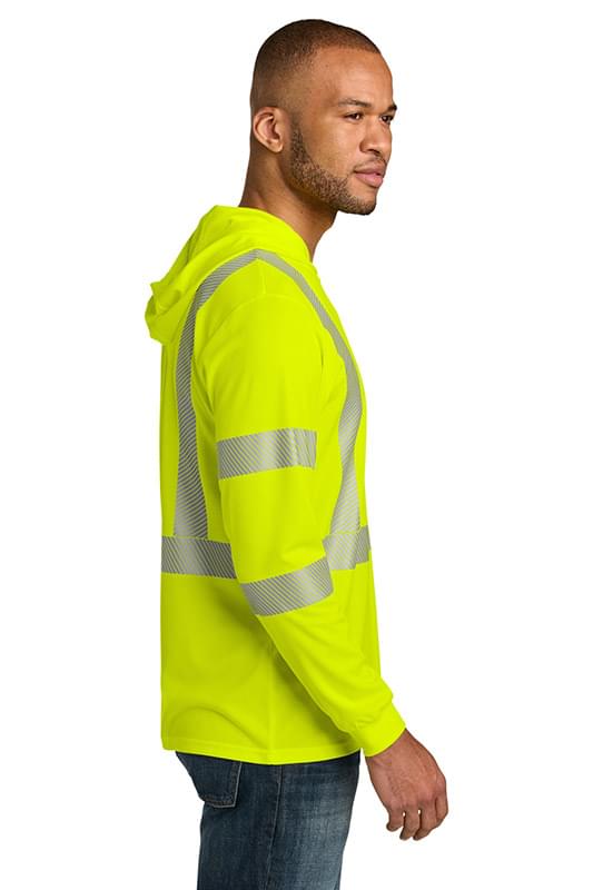 CornerStone &#174;  ANSI 107 Class 3 Long Sleeve Segmented Tape Hooded Tee CS208