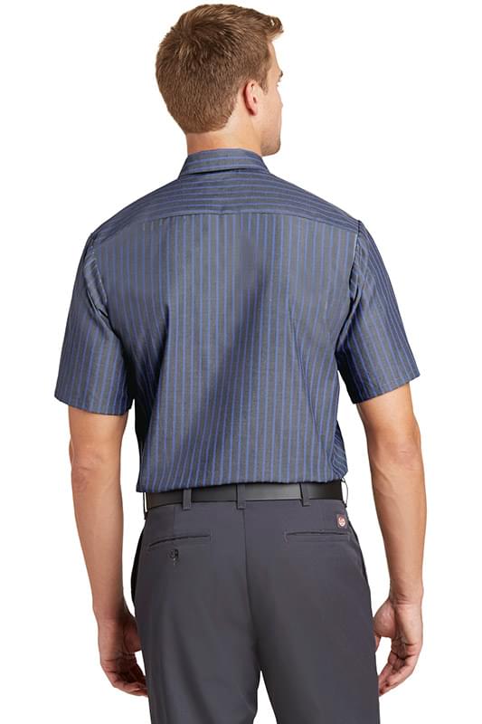 Red Kap &#174;  Short Sleeve Striped Industrial Work Shirt.  CS20