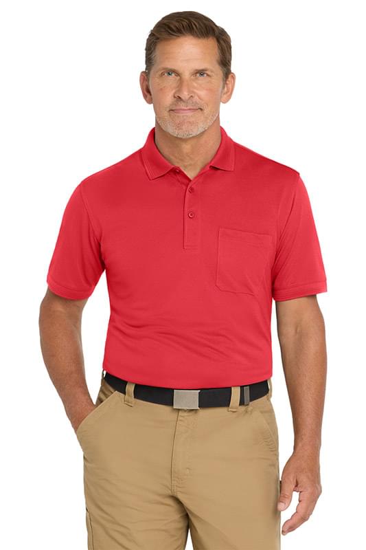 CornerStone  ®  Industrial Snag-Proof Pique Pocket Polo. CS4020P