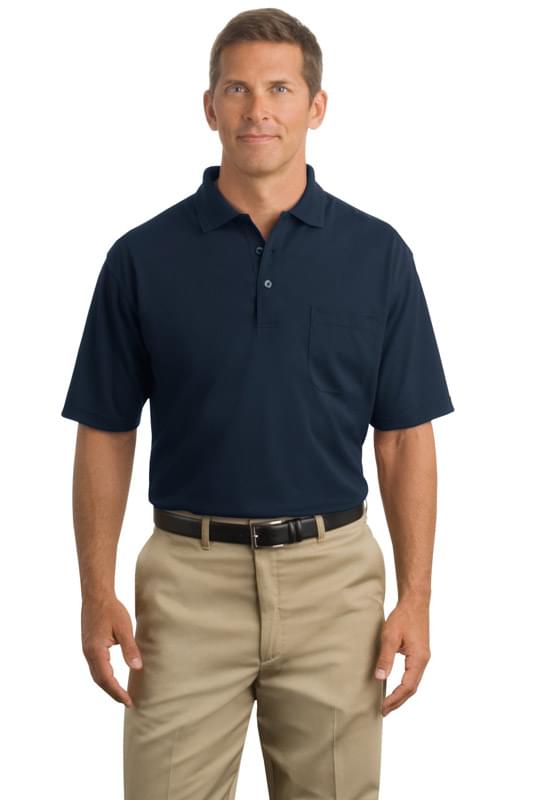 CornerStone ® - Industrial Pocket Pique Polo. CS402P