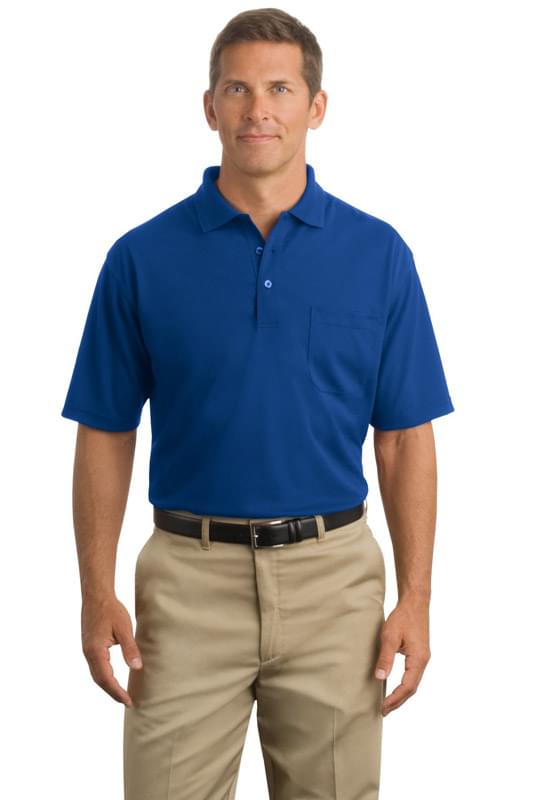 CornerStone ® - Industrial Pocket Pique Polo. CS402P