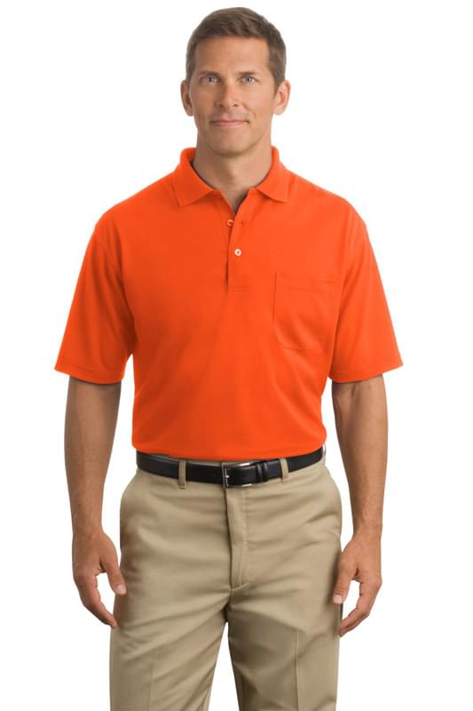 CornerStone ® - Industrial Pocket Pique Polo. CS402P