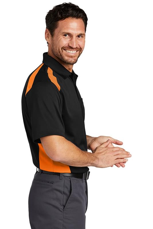 CornerStone &#174;  Select Snag-Proof Two Way Colorblock Pocket Polo. CS416