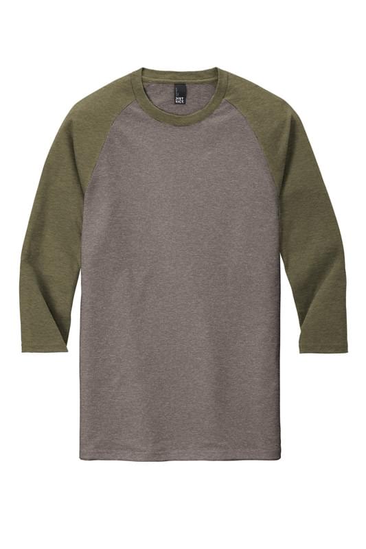 District ® Perfect Tri ® 3/4-Sleeve Raglan. DM136