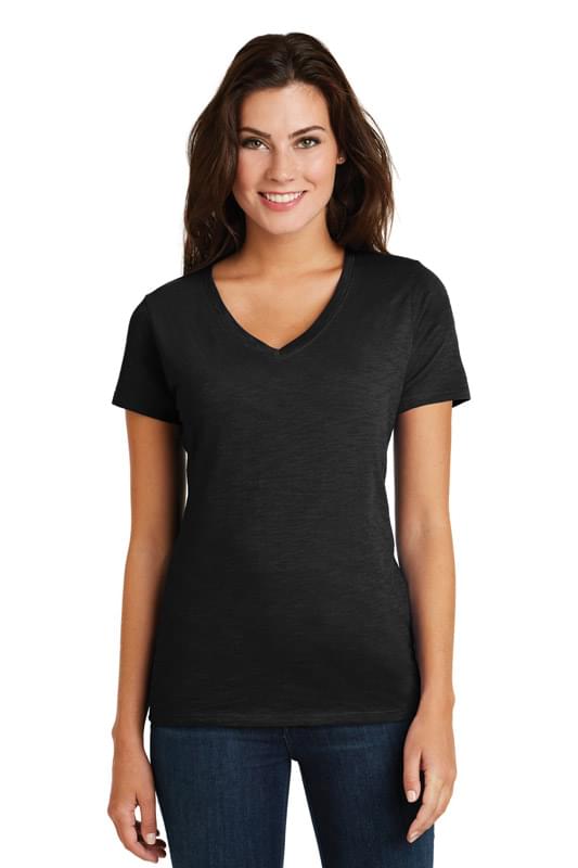 District ® Women's Super Slub ® V-Neck Tee. DM3501