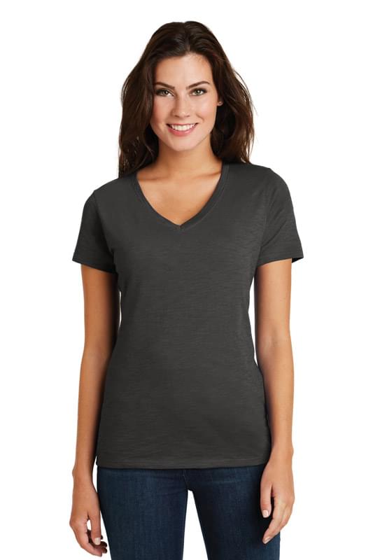 District ® Women's Super Slub ® V-Neck Tee. DM3501