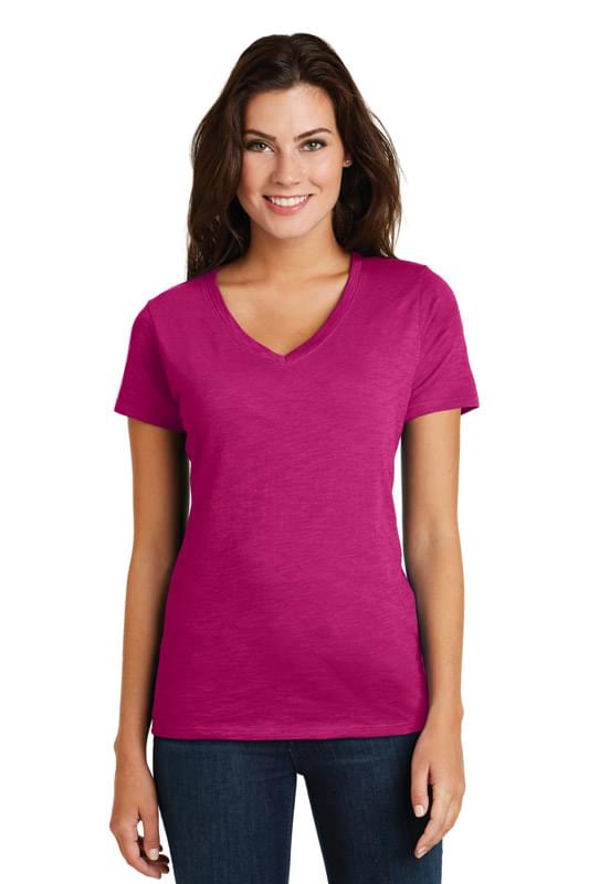 District ® Women's Super Slub ® V-Neck Tee. DM3501