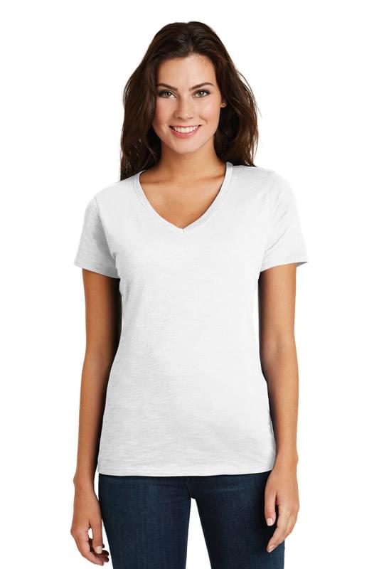 District ® Women's Super Slub ® V-Neck Tee. DM3501