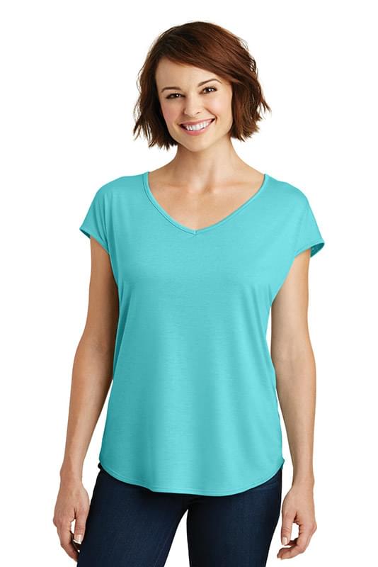 District ® Women's Drapey Cross-Back Tee. DM416