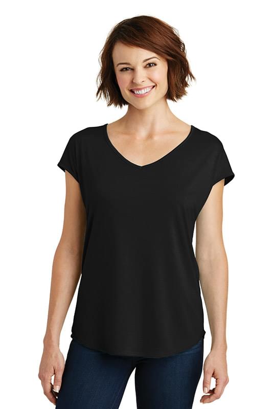 District ® Women's Drapey Cross-Back Tee. DM416
