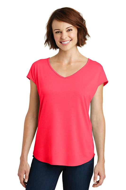 District ® Women's Drapey Cross-Back Tee. DM416
