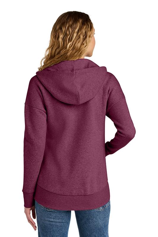 District  &#174;  Women's Perfect Weight  &#174;  Fleece Drop Shoulder Full-Zip Hoodie DT1104