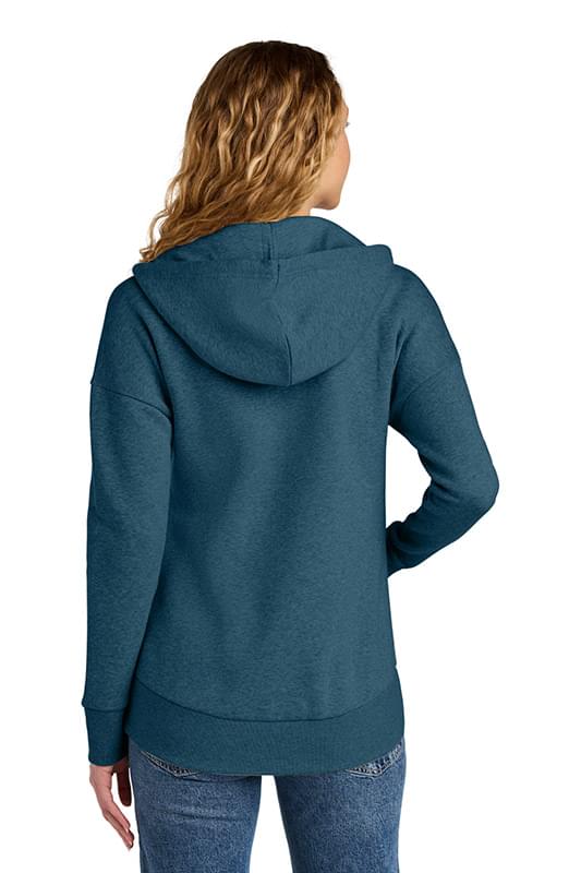 District ® Women's Perfect Weight ® Fleece Drop Shoulder Full-Zip Hoodie DT1104 District ® Women's Perfect Weight ® Fleece Drop Shoulder Full-Zip Hoodie DT1104
