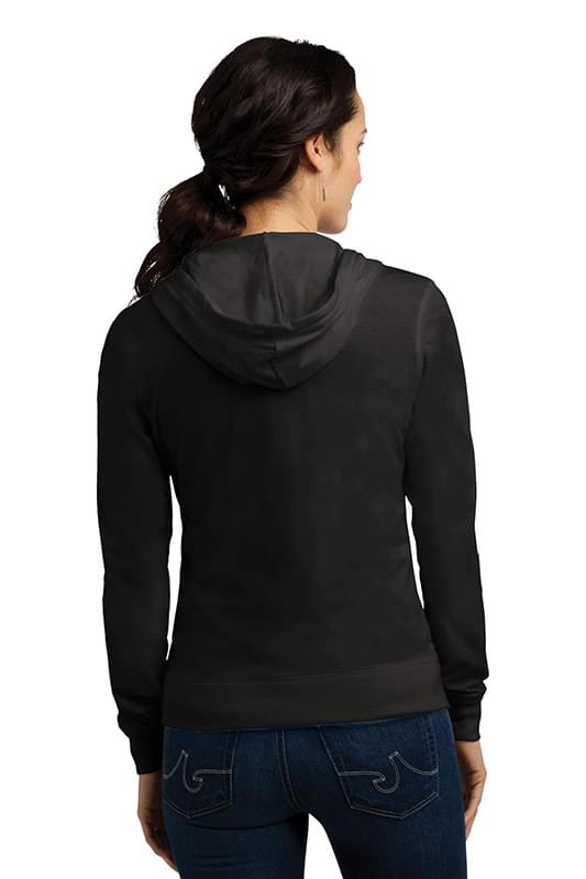 District &#174;  Women's Fitted Jersey Full-Zip Hoodie. DT2100
