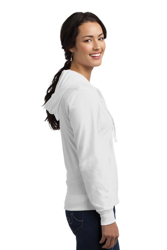 District ® Women's Fitted Jersey Full-Zip Hoodie. DT2100 District ® Women's Fitted Jersey Full-Zip Hoodie. DT2100
