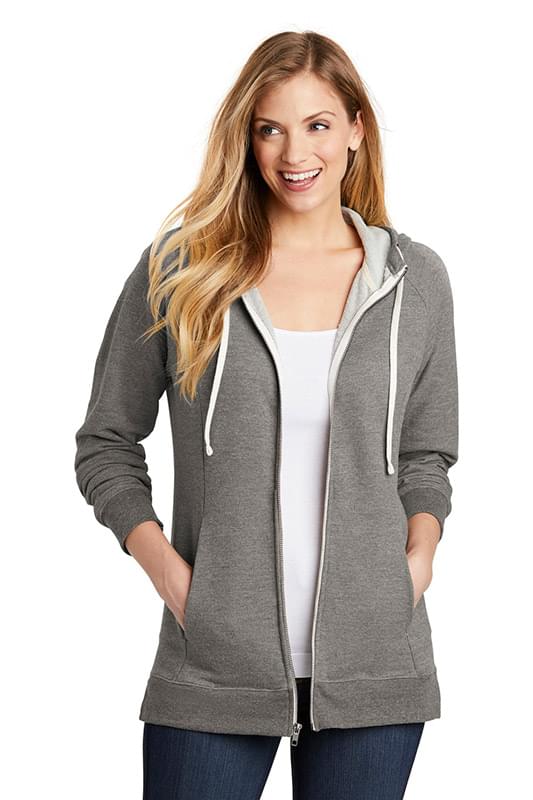 District  &#174;  Women's Perfect Tri  &#174;  French Terry Full-Zip Hoodie. DT456