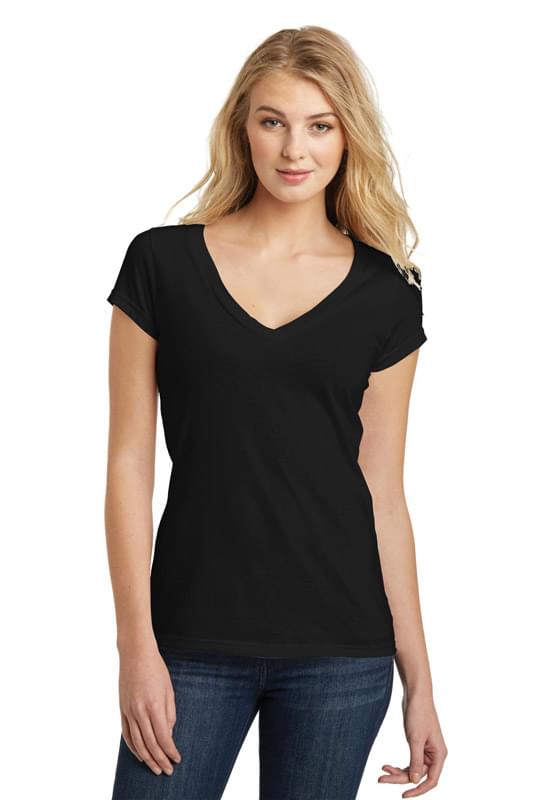 District &#174;  Juniors Very Important Tee &#174;  Deep V-Neck. DT6502