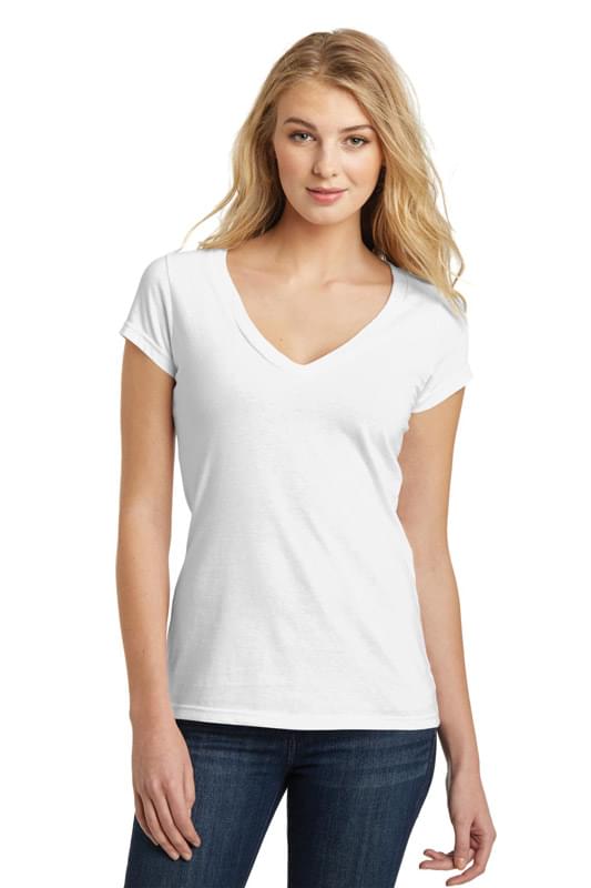 District &#174;  Juniors Very Important Tee &#174;  Deep V-Neck. DT6502