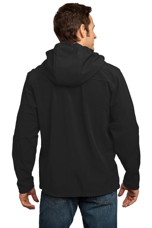 Port Authority ® Textured Hooded Soft Shell Jacket. J706 Port Authority ® Textured Hooded Soft Shell Jacket. J706