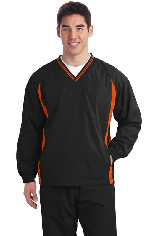 Sport-Tek &#174;  Tipped V-Neck Wind Shirt. JST62